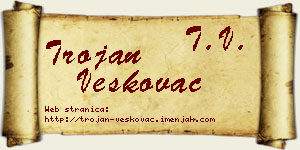 Trojan Veškovac vizit kartica